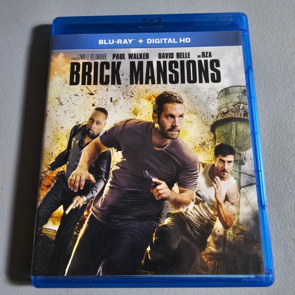 Brick Mansions Blu-ray Paul Walker David Belle RZA Action Movie Unrated